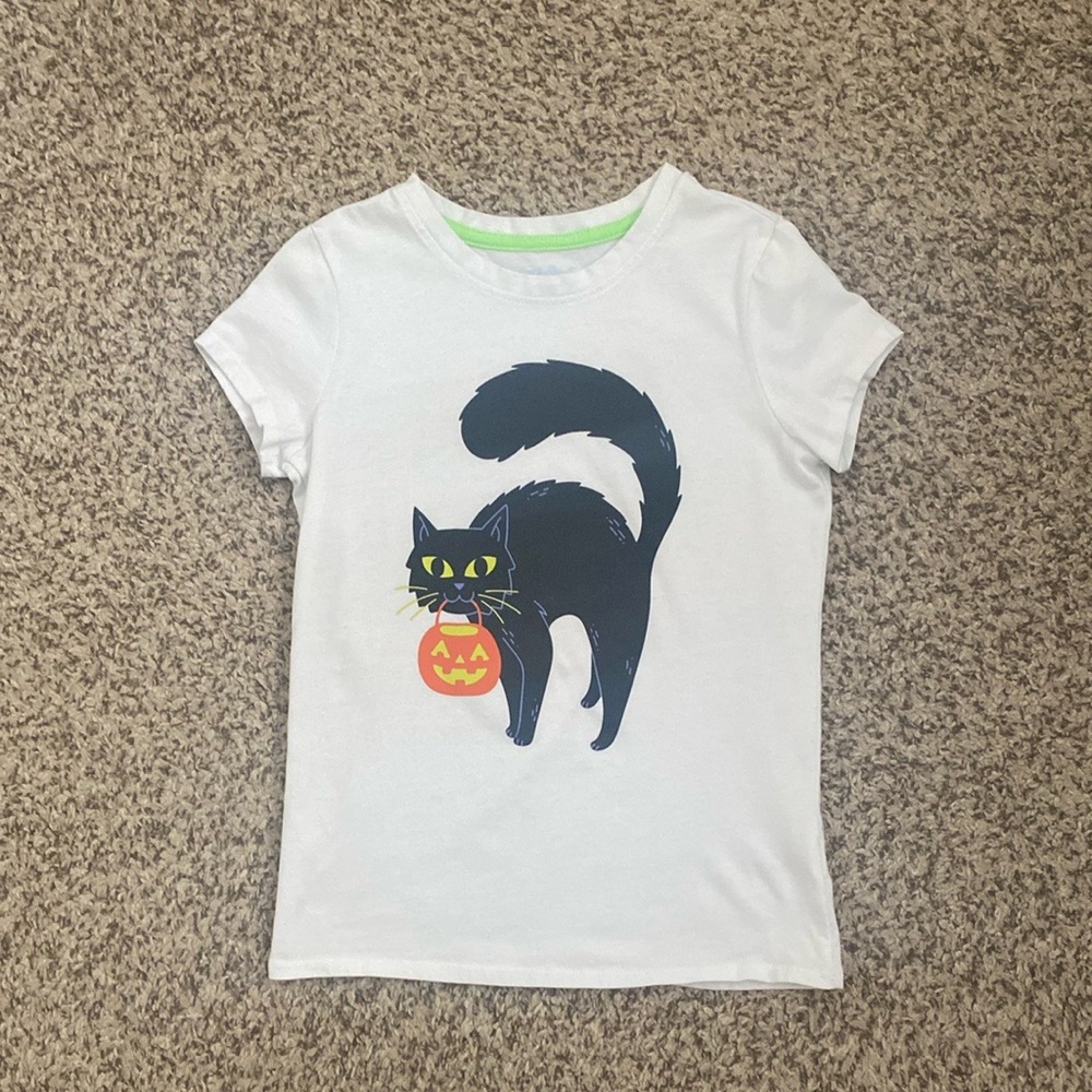 Kids Cat & Jack Black Cat Halloween Graphic T-Shirt